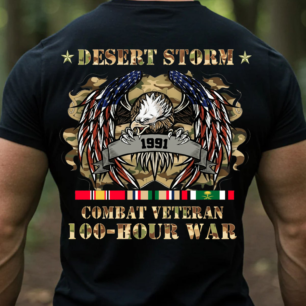 Desert Storm, Combat Veteran, "100 Hour War" Shirt, Gift for Veterans Day