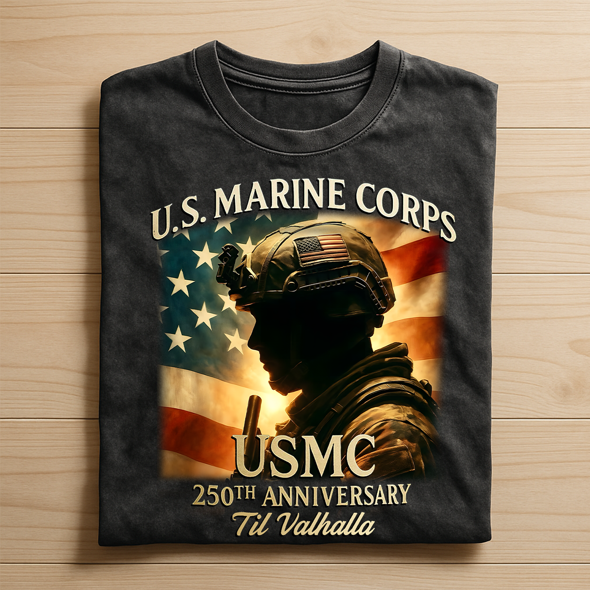 Marine Corps Anniversary Unisex Shirt, USMC Til Valhalla Tactical Tee