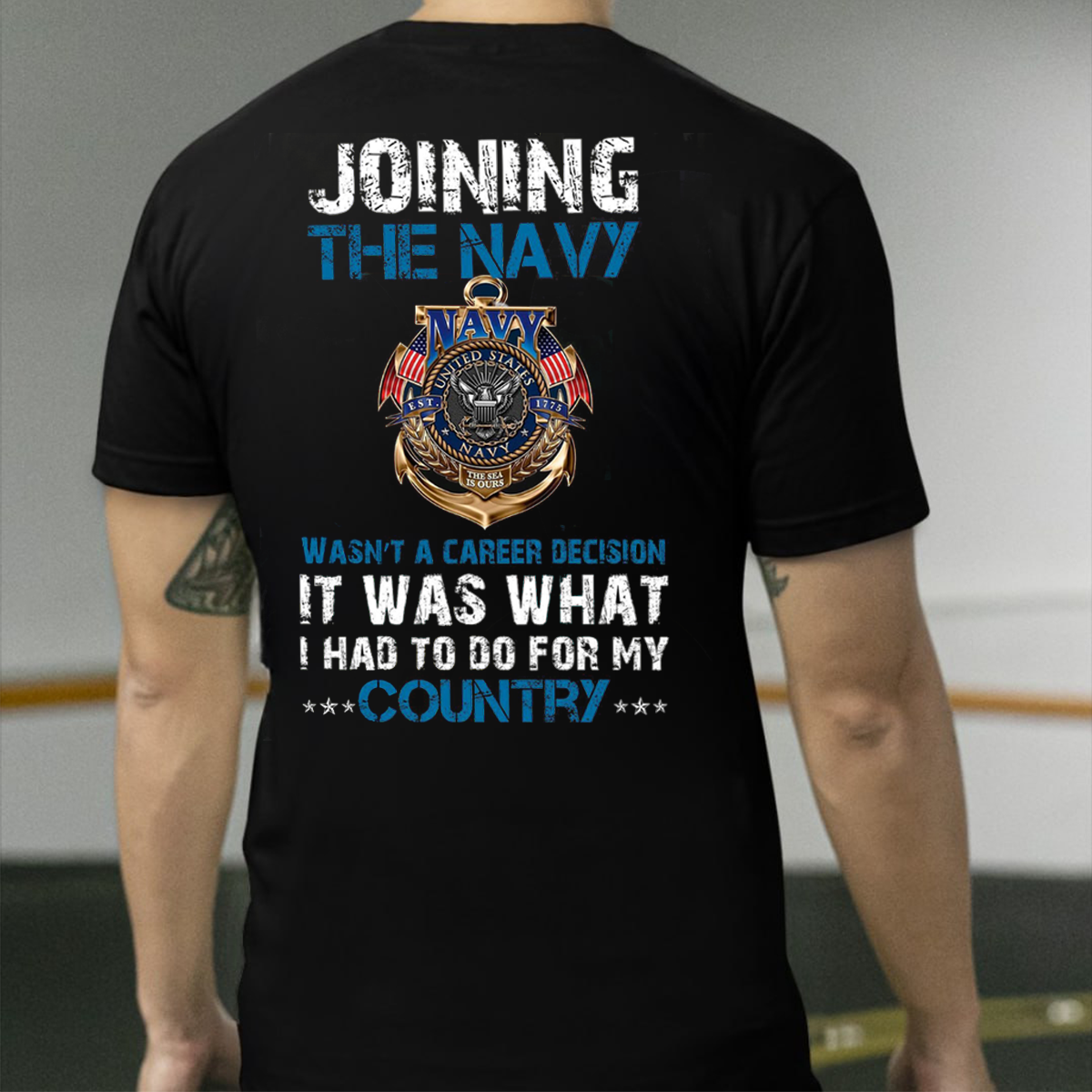 Joining the Navy T-Shirt ,Patriotic US Navy Design, Ideal for Veterans and Military Enthusiasts