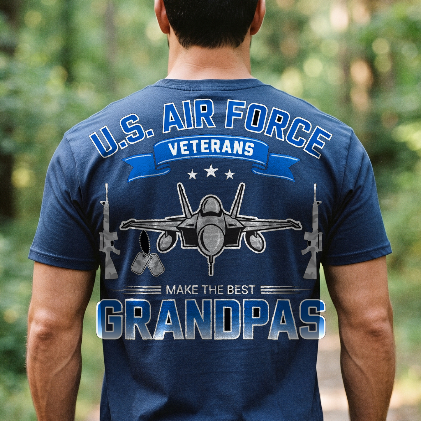 "U.S. Air Force Veterans Make the Best Grandpas" T-Shirt – Military Veteran Grandpa Dad Gift for Veterans Day