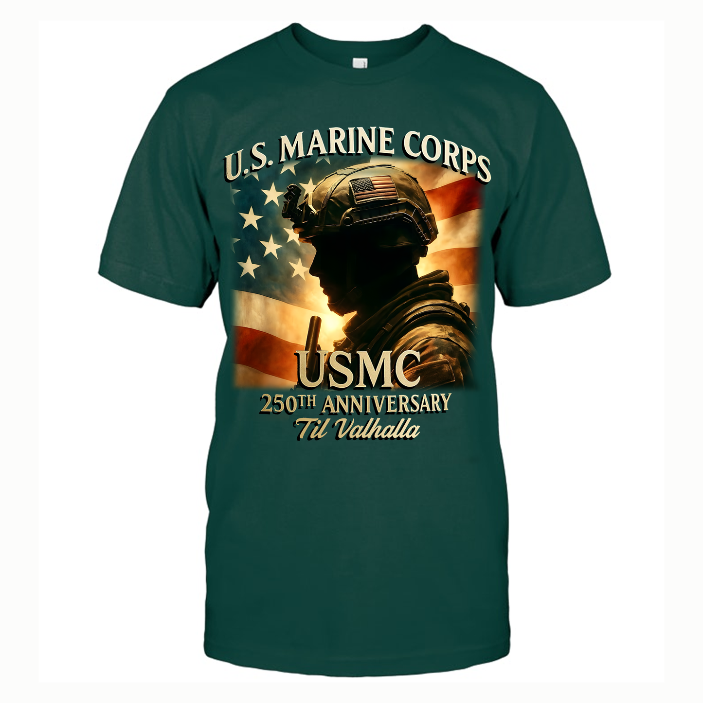 Marine Corps Anniversary Unisex Shirt, USMC Til Valhalla Tactical Tee