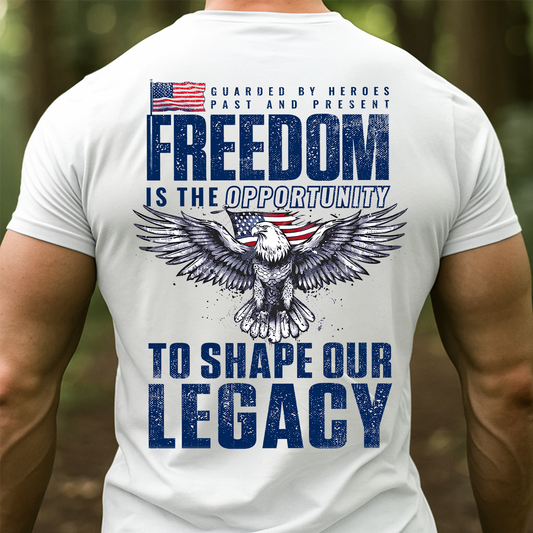 USA Veteran Tribute Unisex Shirt - Freedom Guarded by Heroes Military Patriot