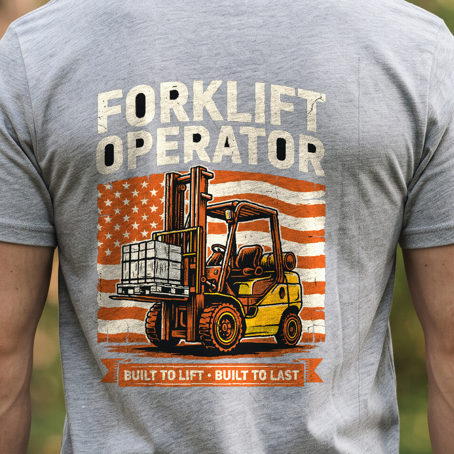 "Forklift Operator" T-Shirt – Heavy Equipment Operator Blue Collar Worker Gift