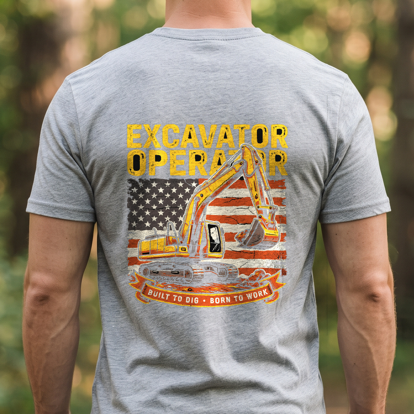 "Excavator Operator" T-Shirt – Heavy Equipment Operator Blue Collar Worker Gift