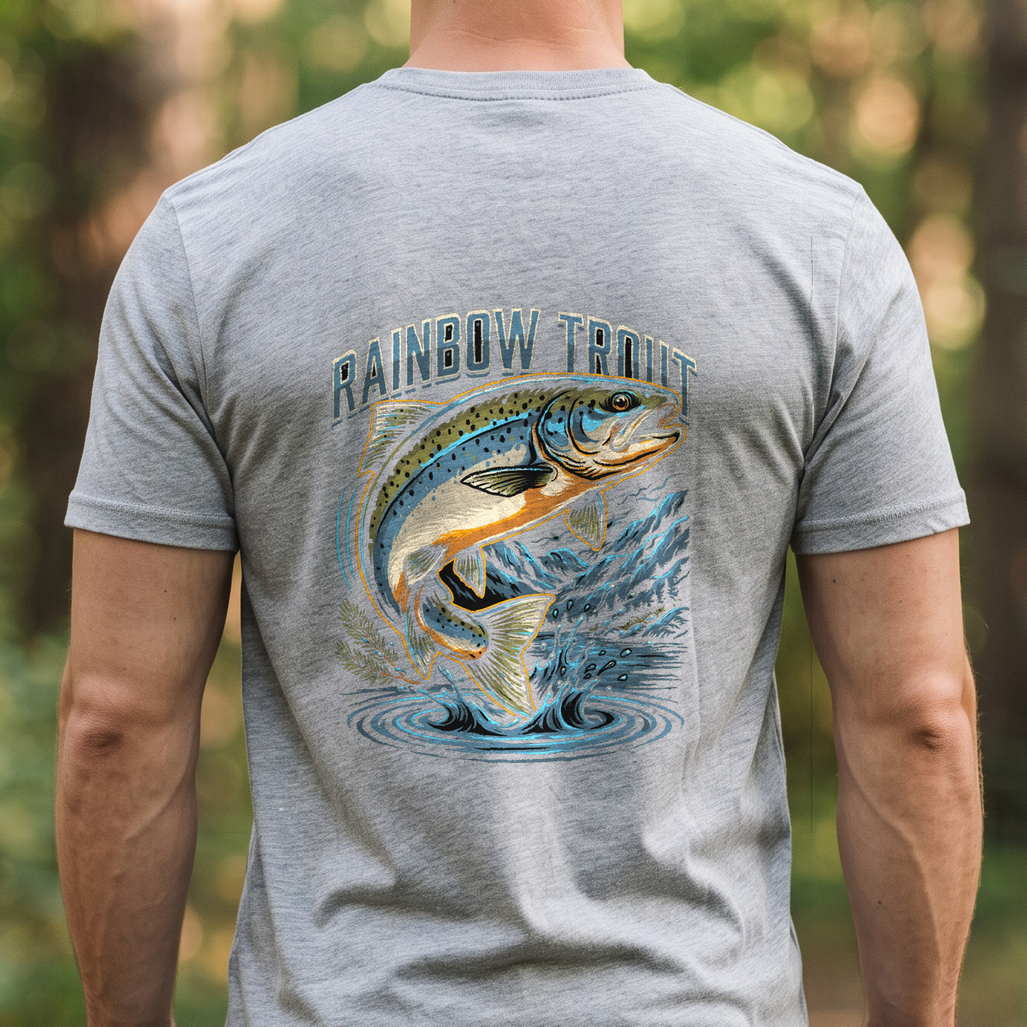 "Rainbow Trout" T-Shirt – Fishing Angler Outdoor Gift for Fishermen