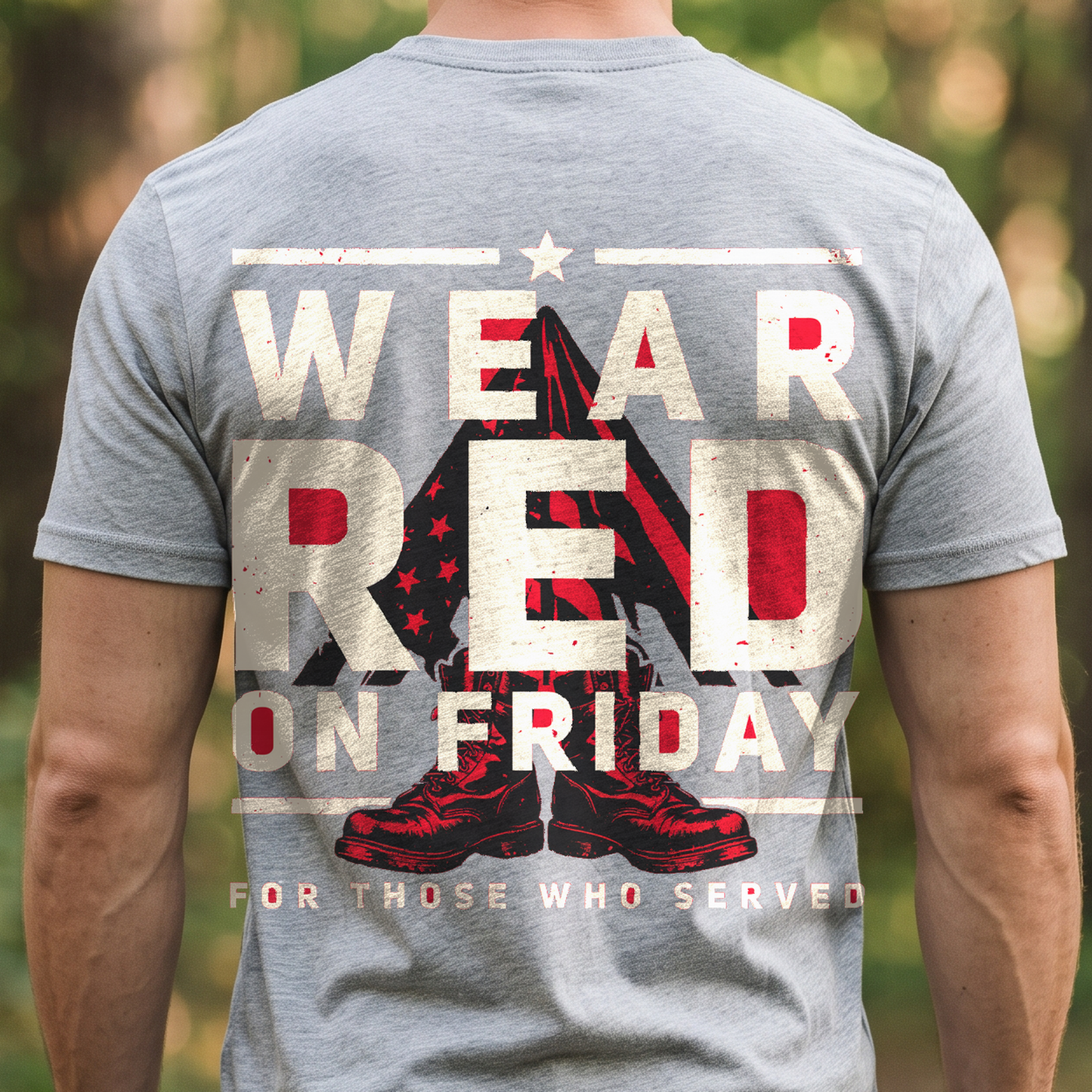 "Wear Red On Friday" T-Shirt – R.E.D. Friday Remember Everyone Deployed Military Gift