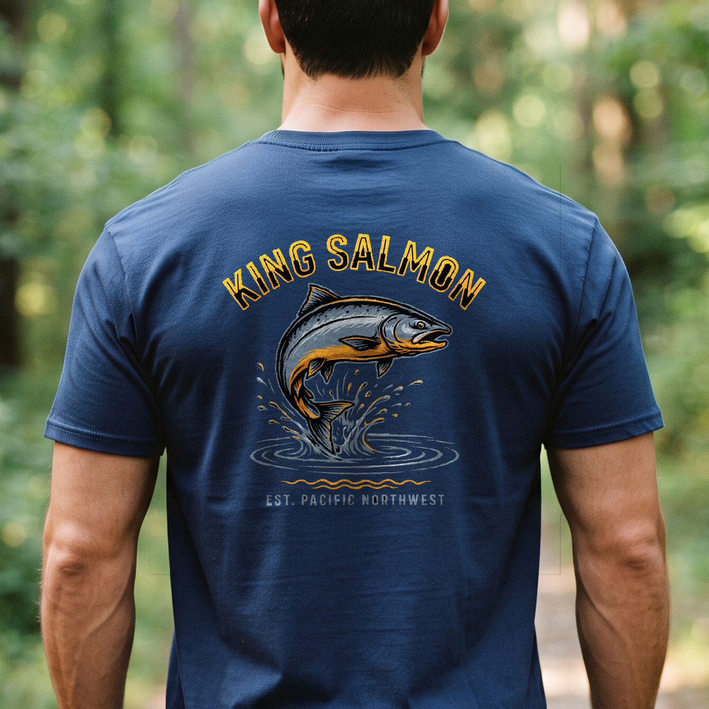 "King Salmon" T-Shirt – Fishing Angler Outdoor Gift for Fishermen