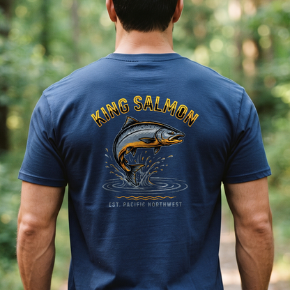 "King Salmon" T-Shirt – Fishing Angler Outdoor Gift for Fishermen
