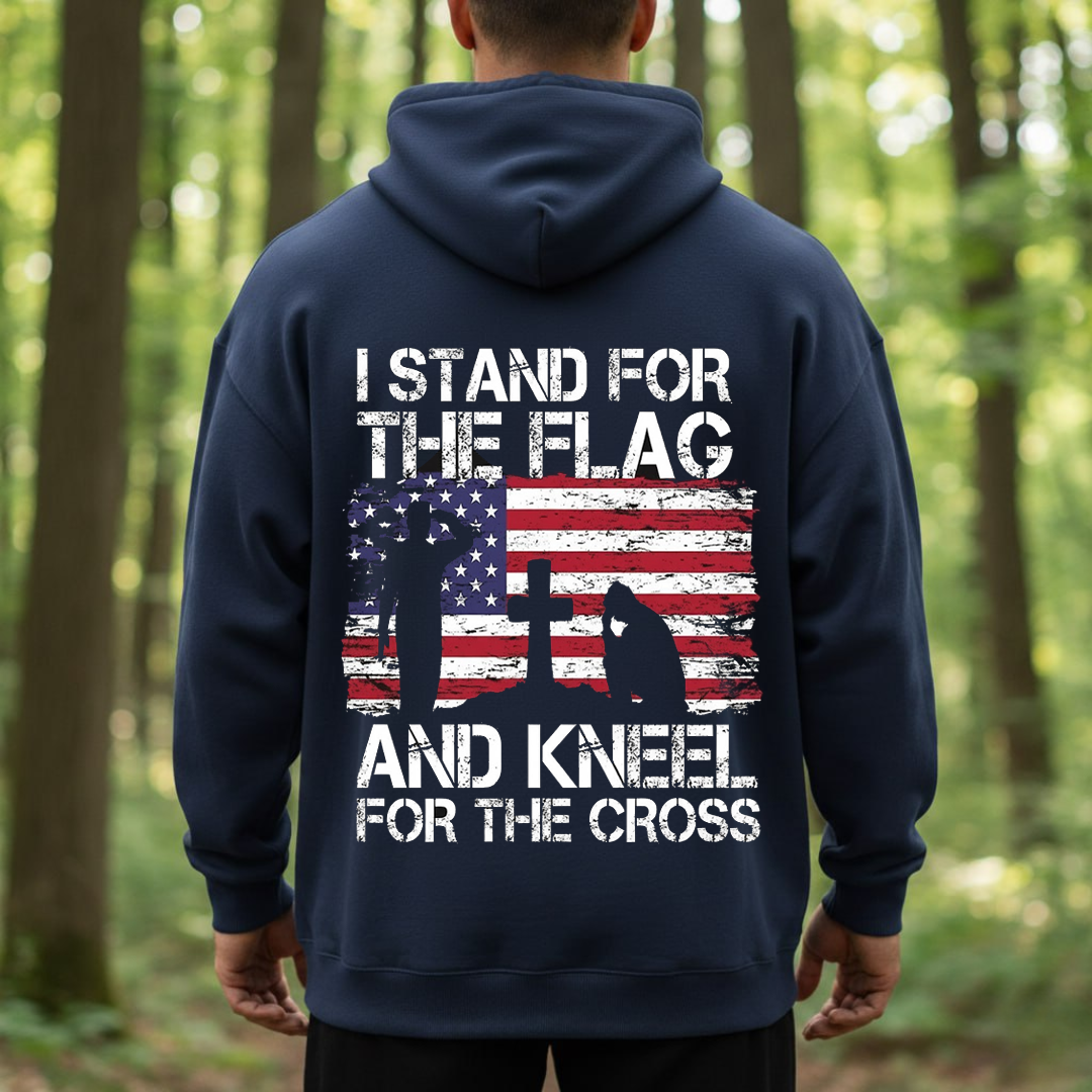 I Stand for the Flag and Kneel for the Cross T-Shirt, SweatShirt, Hoodie, Gift for Veterans Day