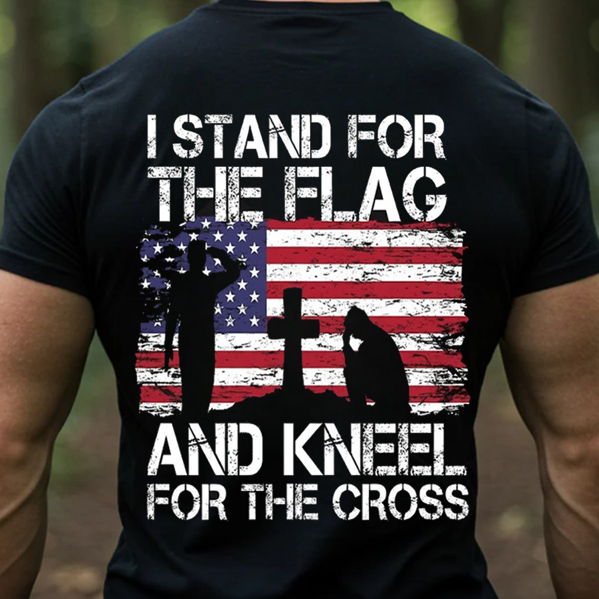 I Stand for the Flag and Kneel for the Cross T-Shirt, SweatShirt, Hoodie, Gift for Veterans Day