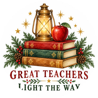 Guiding Light Teacher Appreciation Ceramic Christmas Ornament