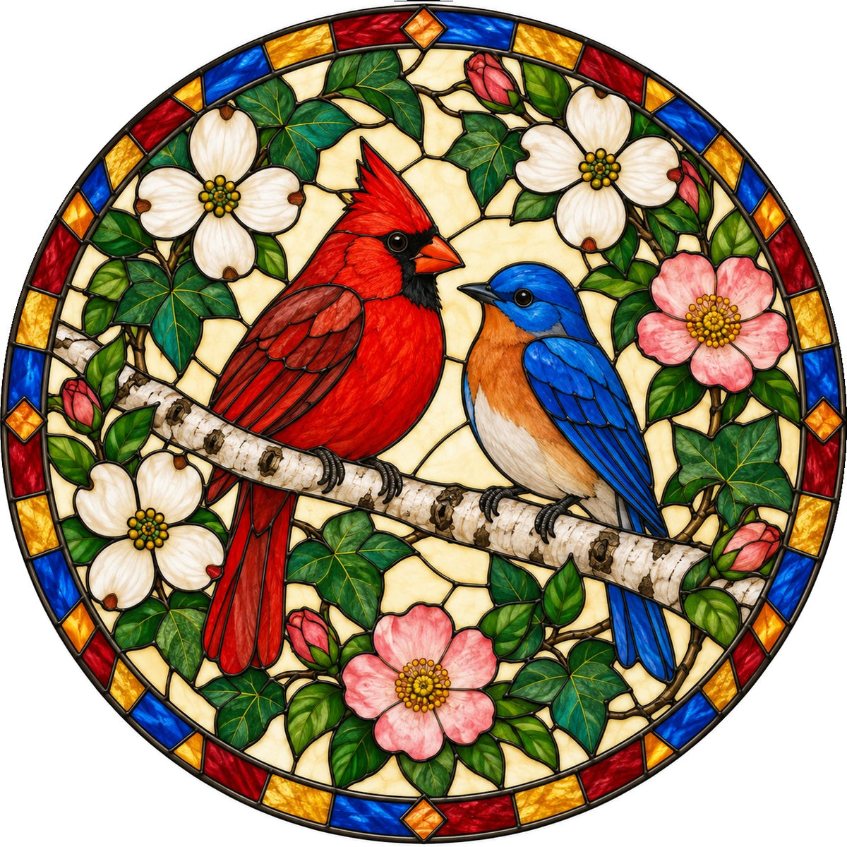 Backyard Songbird Harmony Suncatcher