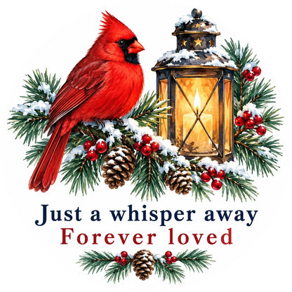 Whisper Away Memorial Cardinal Christmas Ornament Keepsake