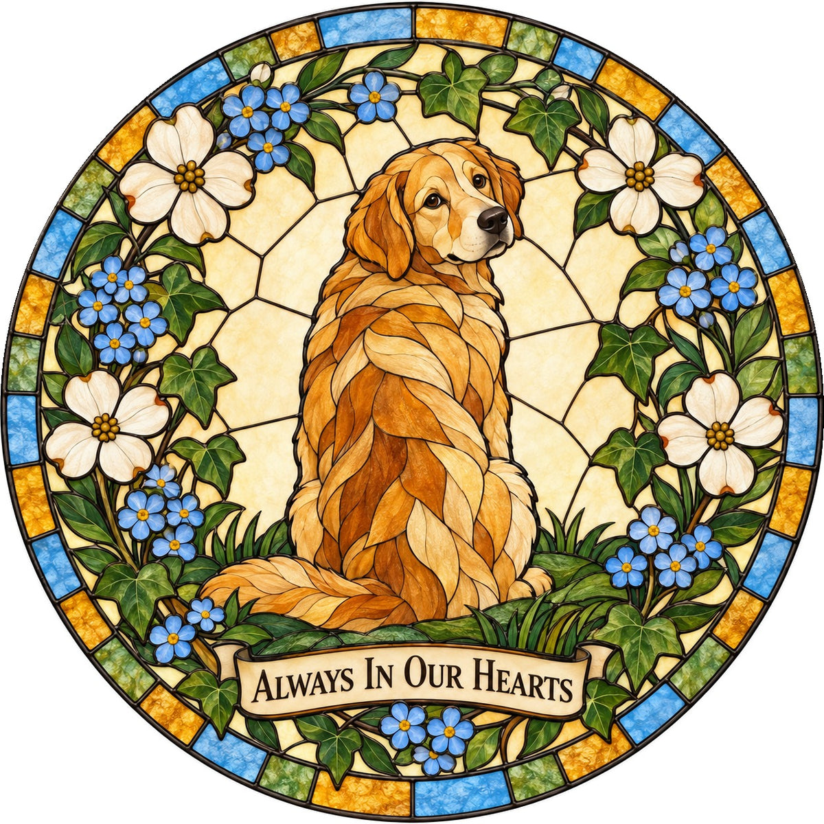 Faithful Friend Pet Memorial Suncatcher Dog Loss Window Hanging