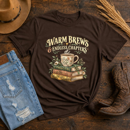Comfort Colors Warm Brews Endless Chapters Graphic T-Shirt