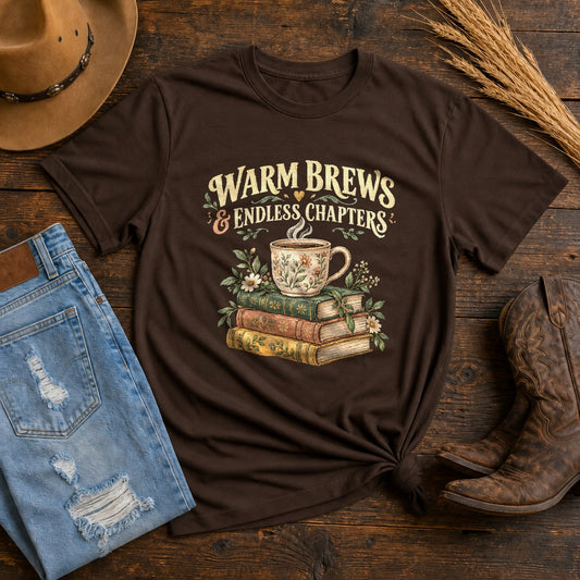 Comfort Colors Warm Brews Endless Chapters Graphic T-Shirt