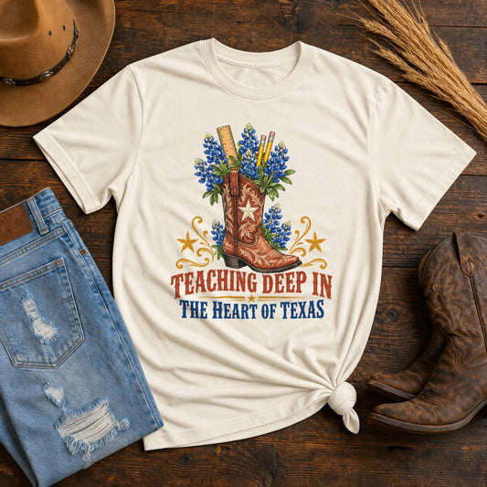 Lone Star Classroom Boot Comfort Colors Texas Teacher T-Shirt