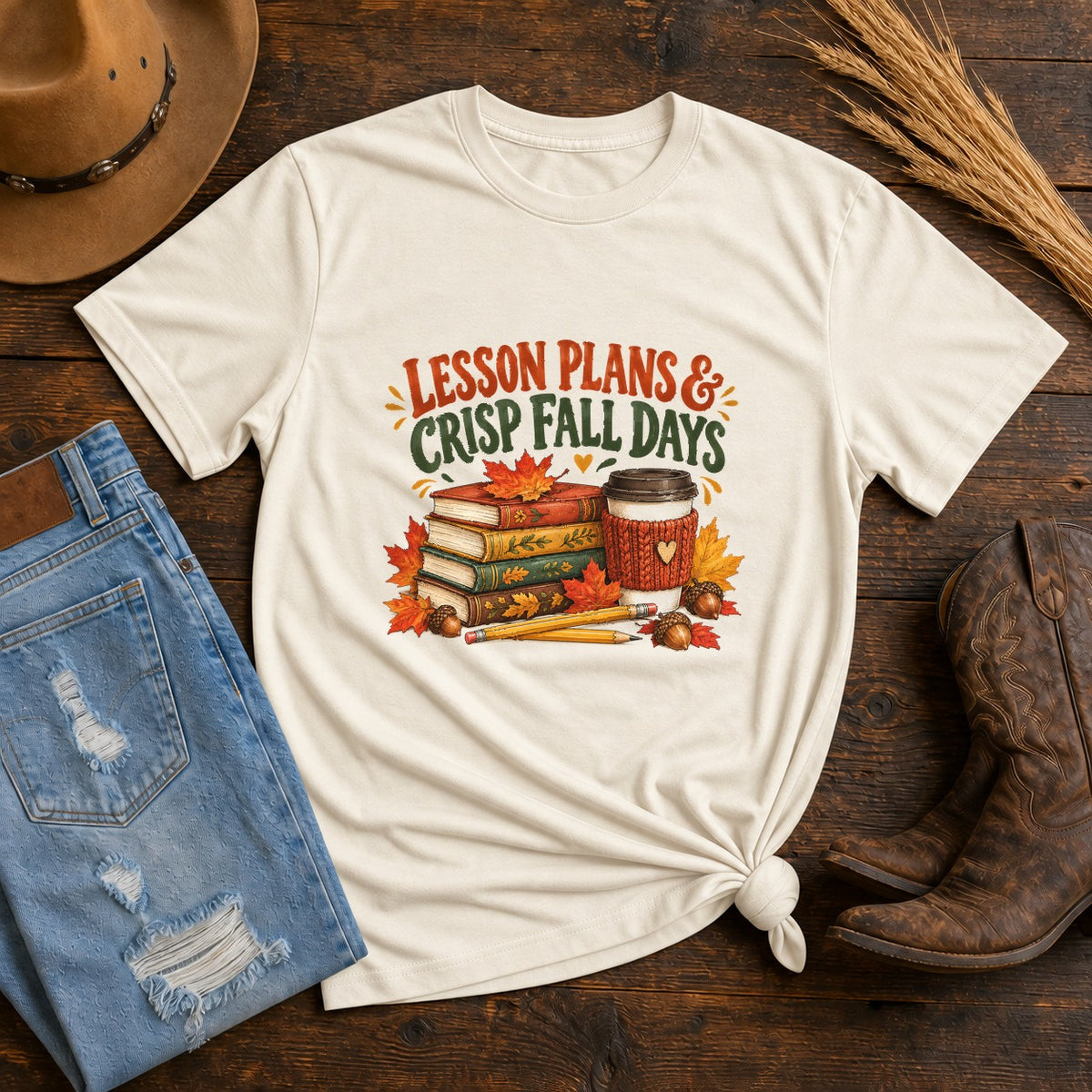 Cozy Classroom Autumn Comfort Colors T-Shirt, Fall Teacher Tee