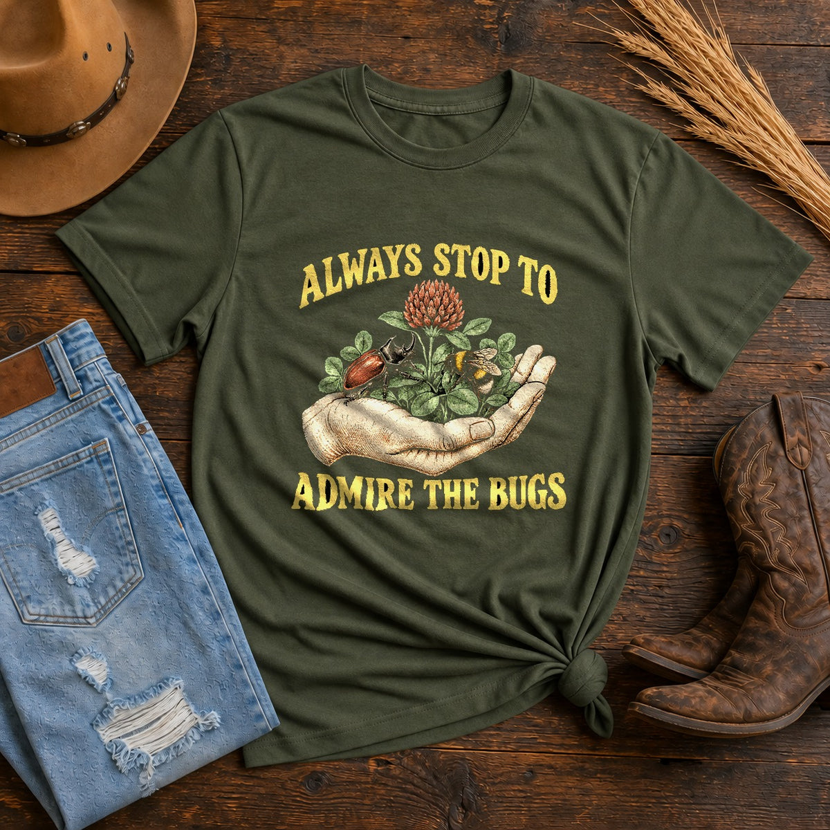 Admire The Little Ones Comfort Colors T-Shirt, Entomology Nature Tee