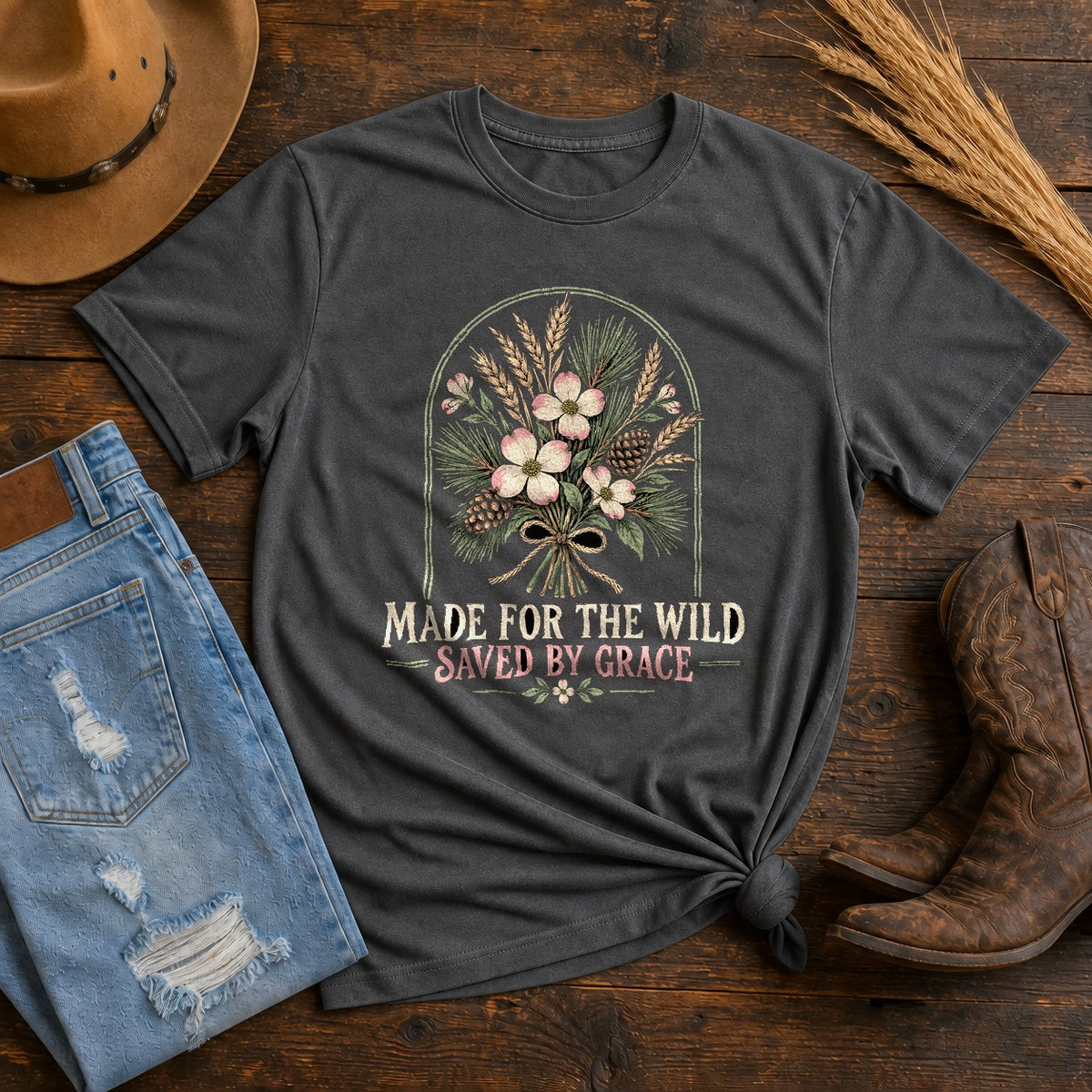 Wild and Redeemed Comfort Colors T-Shirt, Christian Southern Tee