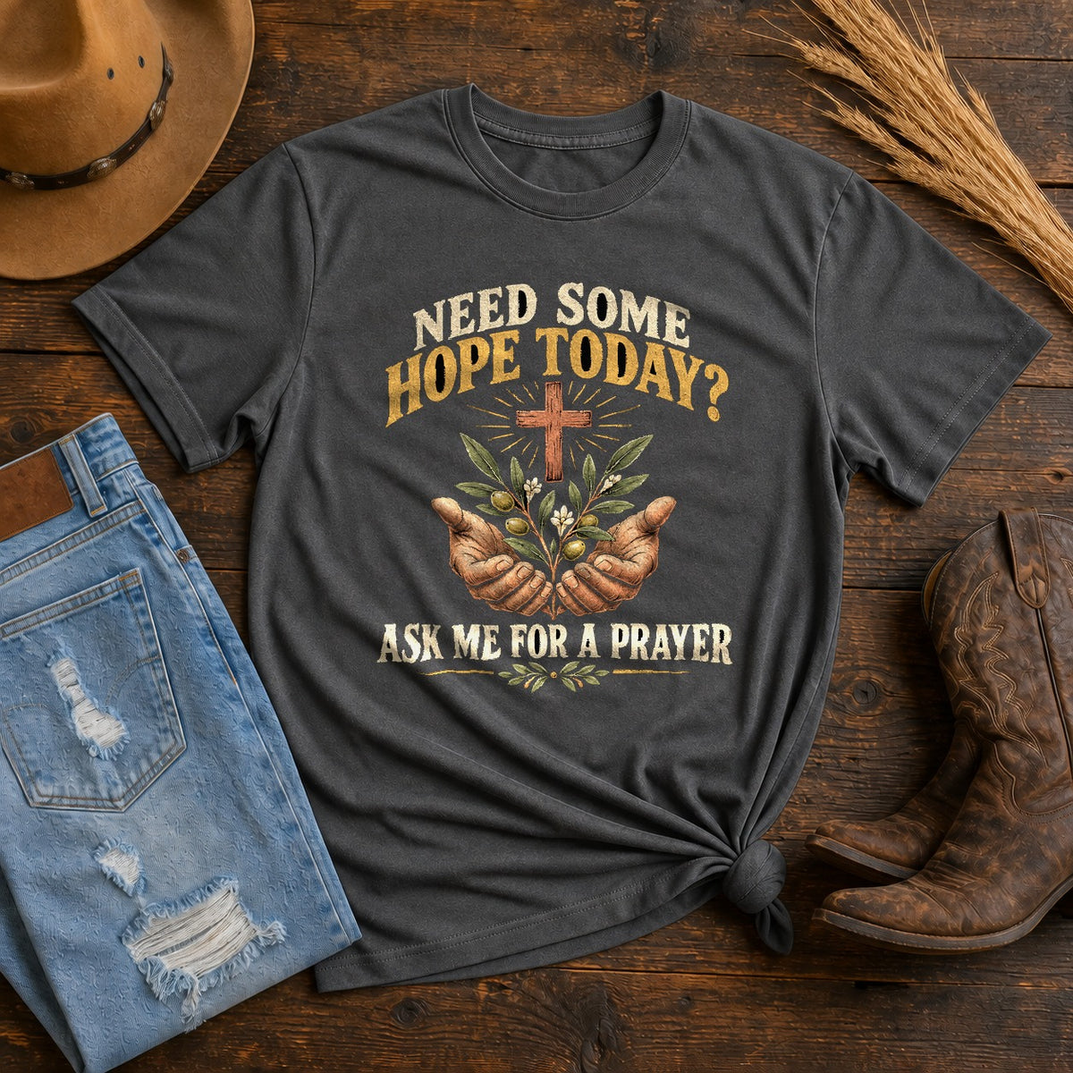 Walking Prayer Partner Comfort Colors T-Shirt, Christian Outreach Tee