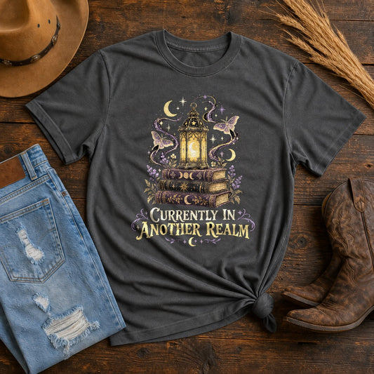 Lost In Another Realm Comfort Colors T-Shirt, Bookish Tee