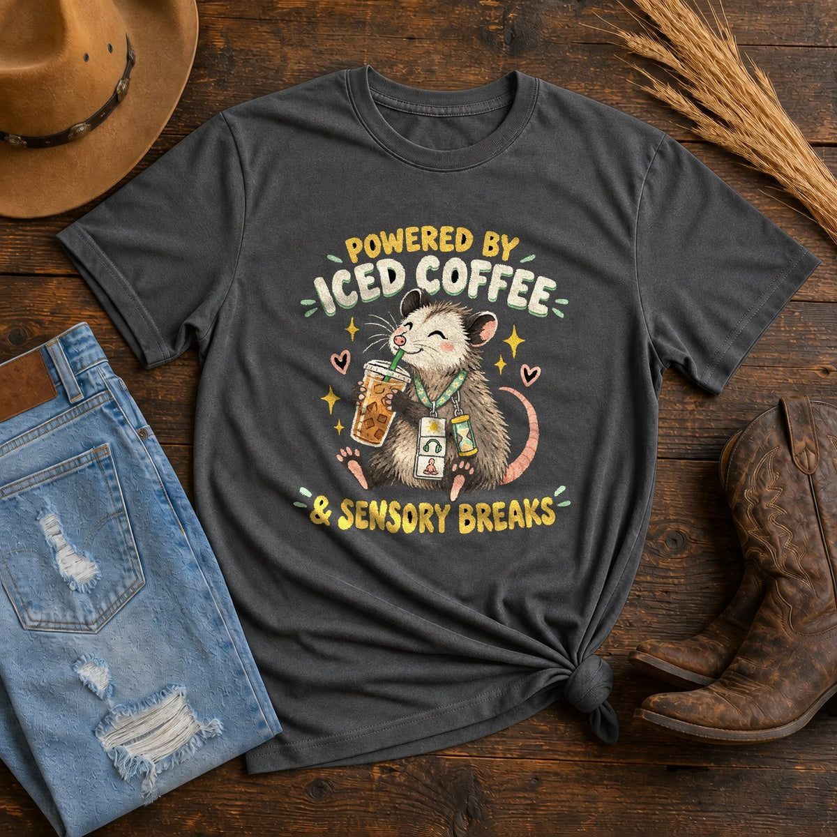 Special Ed Teacher Comfort Colors T-Shirt, Sensory Break Opossum