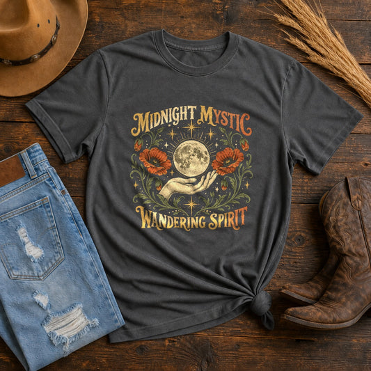 Midnight Mystic Botanicals Comfort Colors T-Shirt, Pepper