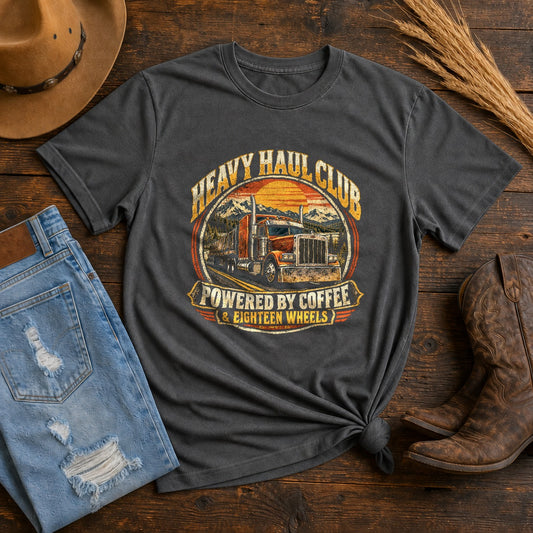 Comfort Colors Heavy Haul Club Trucker T-Shirt in Pepper