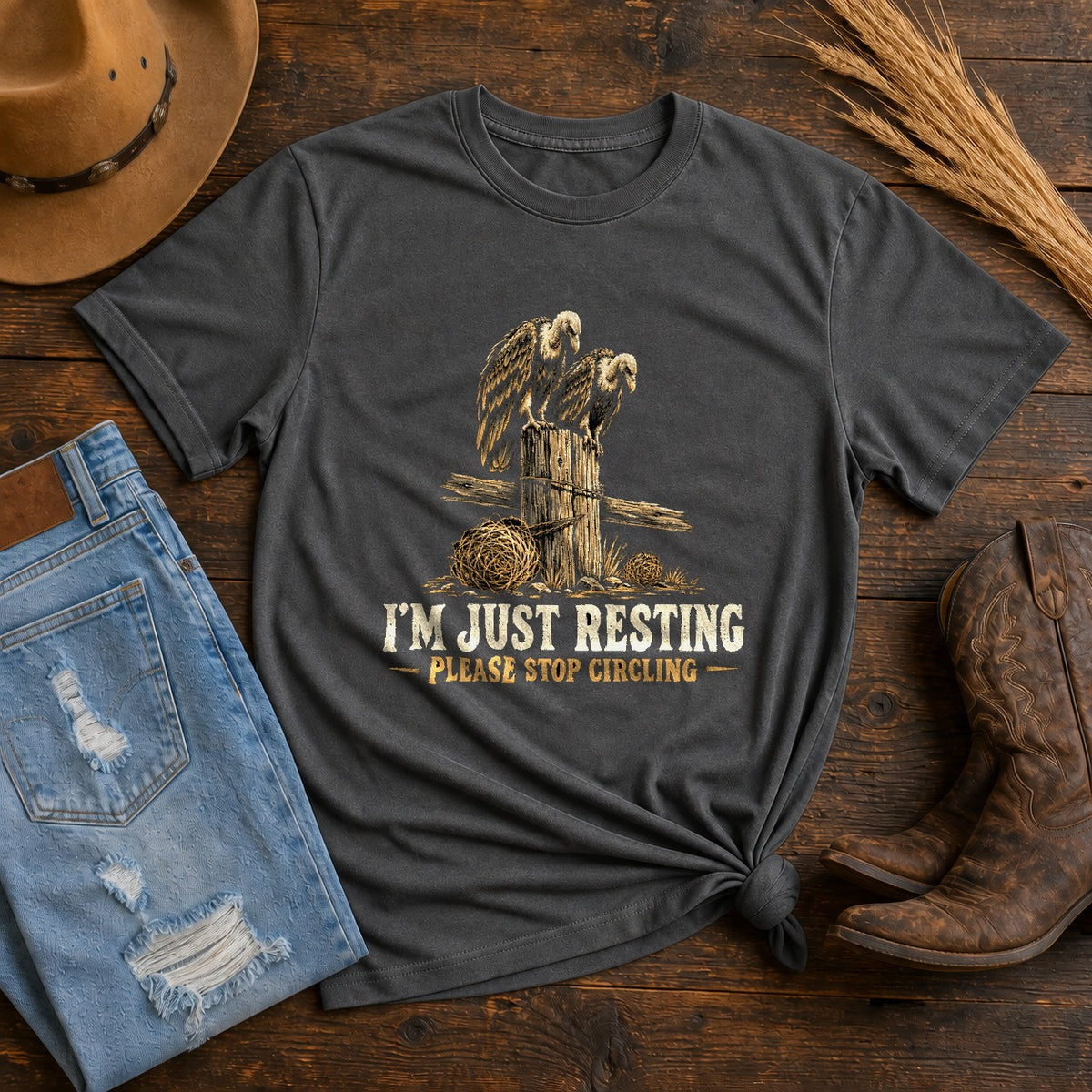 Just Resting Vultures Comfort Colors Graphic T-Shirt