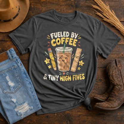 Tiny High Fives Comfort Colors T-Shirt, Teacher Graphic