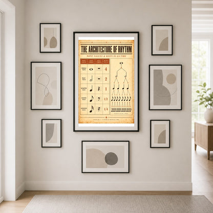 Architecture of Rhythm Reference Chart Music Poster