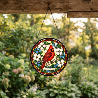 Cardinal of Solace Suncatcher Memorial Window Ornament