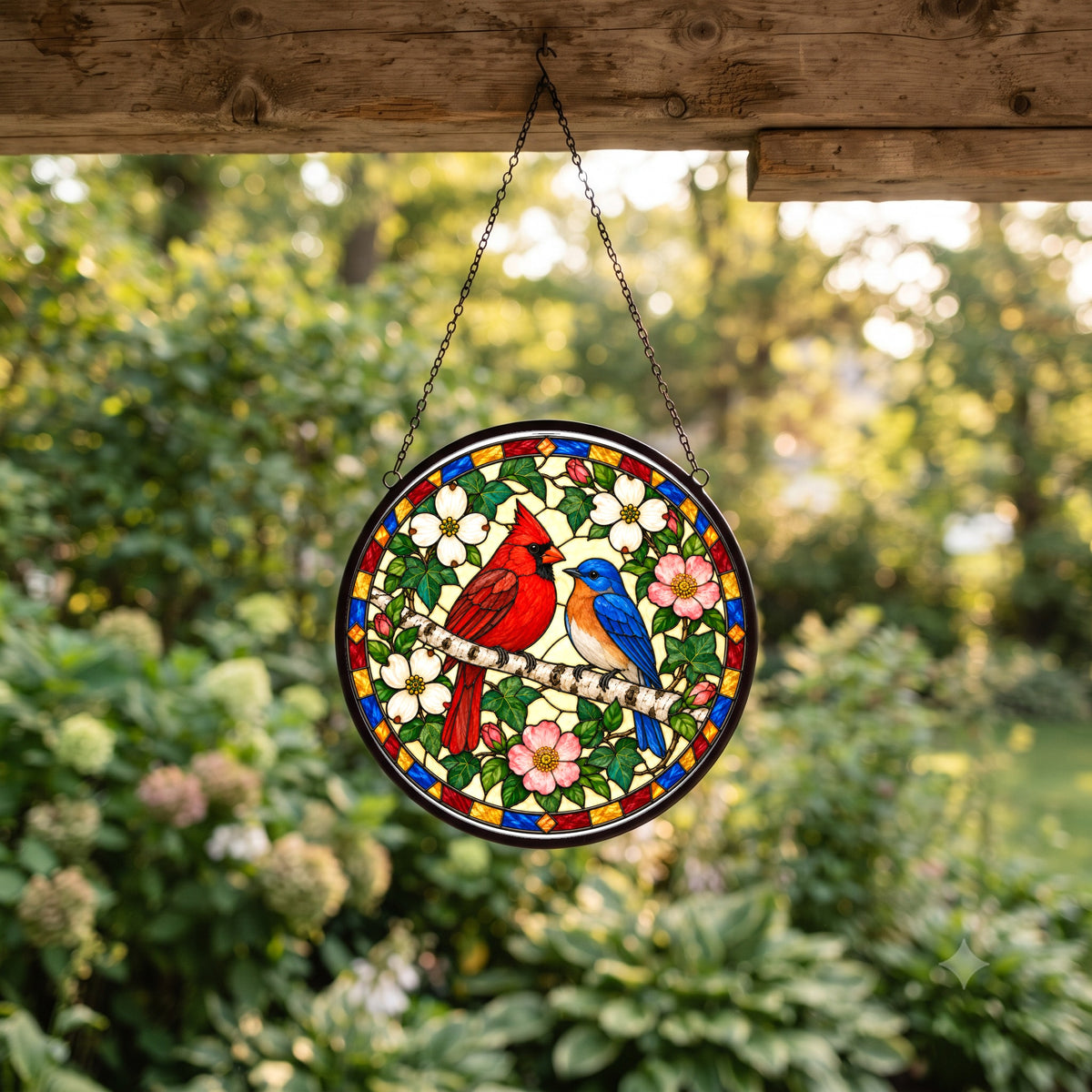 Backyard Songbird Harmony Suncatcher
