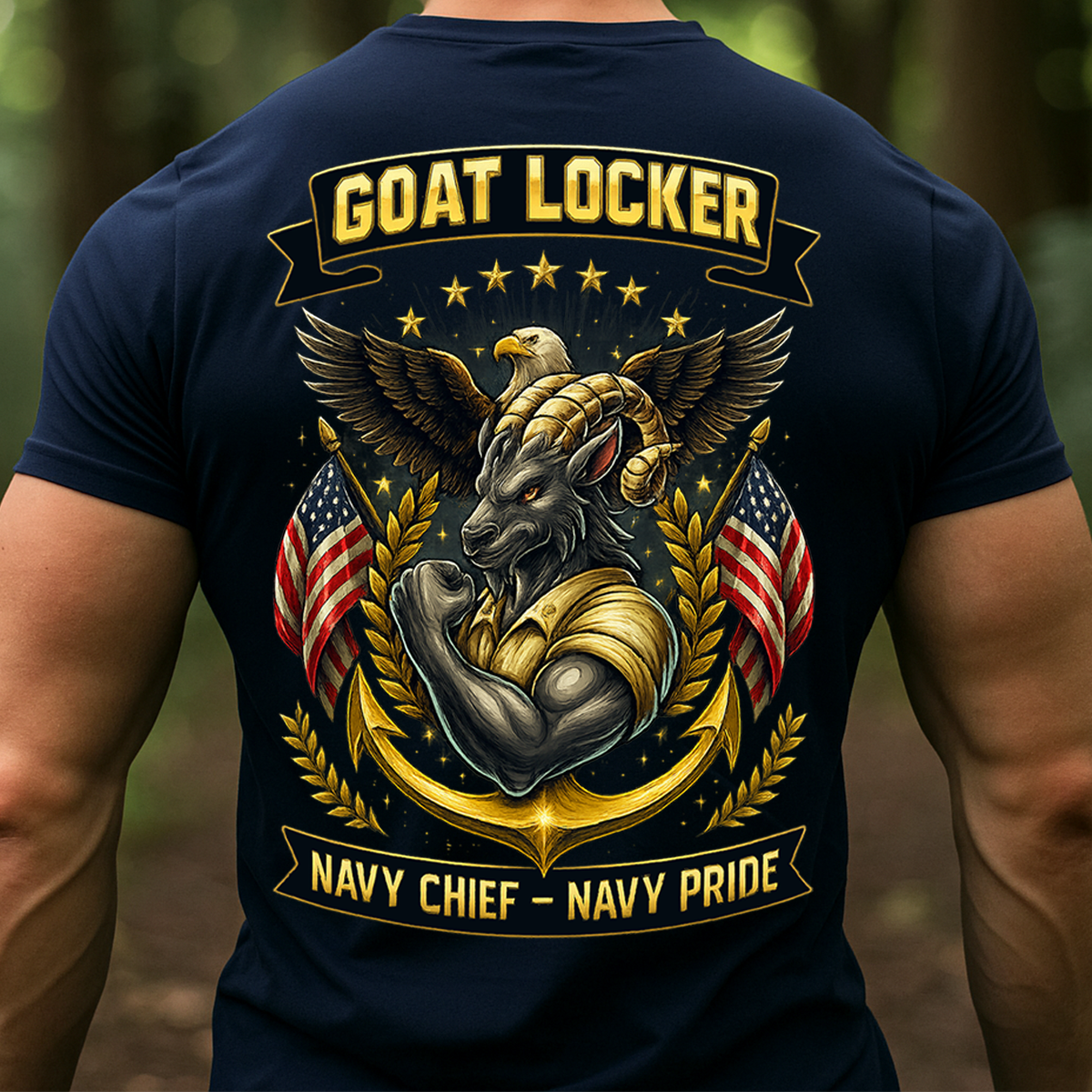 Goat Locker Navy Chief Navy Pride Shirt - US Navy Veteran Military Hoodie & Sweatshirt Gift