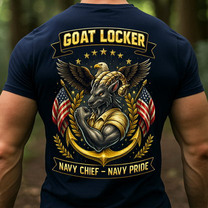 Goat Locker Navy Chief Navy Pride Shirt - US Navy Veteran Military Hoodie & Sweatshirt Gift