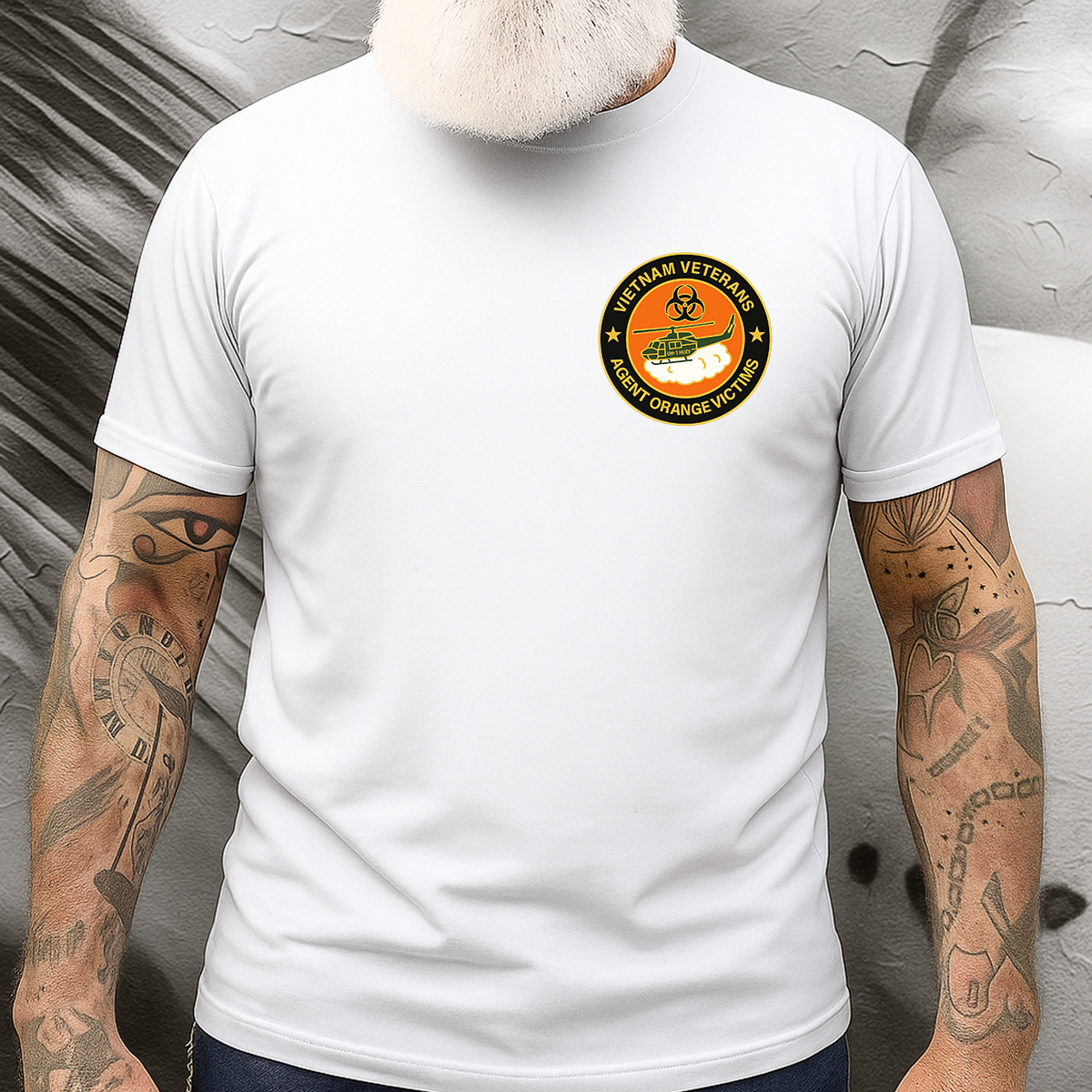 Vietnam Veteran "I Was Killed in Vietnam" Agent Orange Victims T-Shirt – UH-1 Huey Helicopter Military Tee, Gift for Him