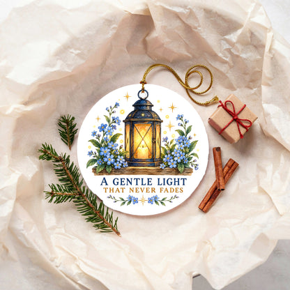Luminescent Remembrance Lantern Ceramic Christmas Ornament