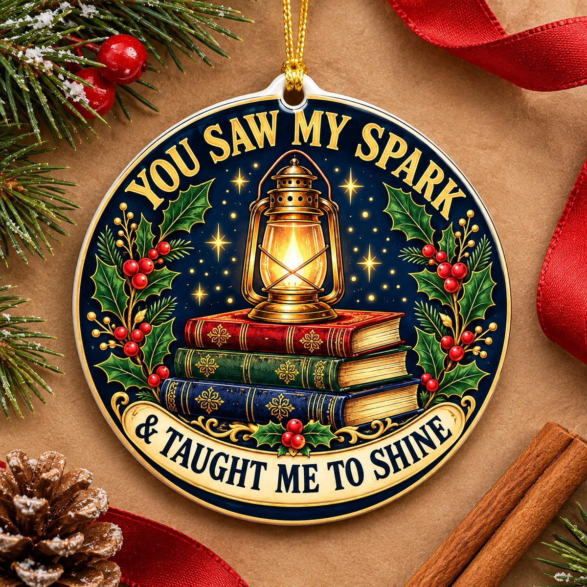 Teacher Appreciation Lantern Christmas Ornament Holiday Gift