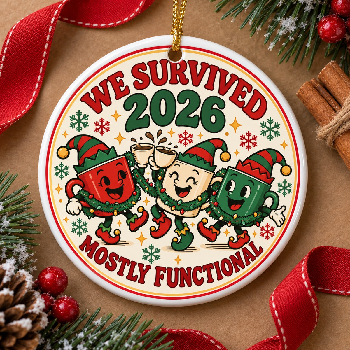 Mostly Functional Team Ornament for Coworker Secret Santa