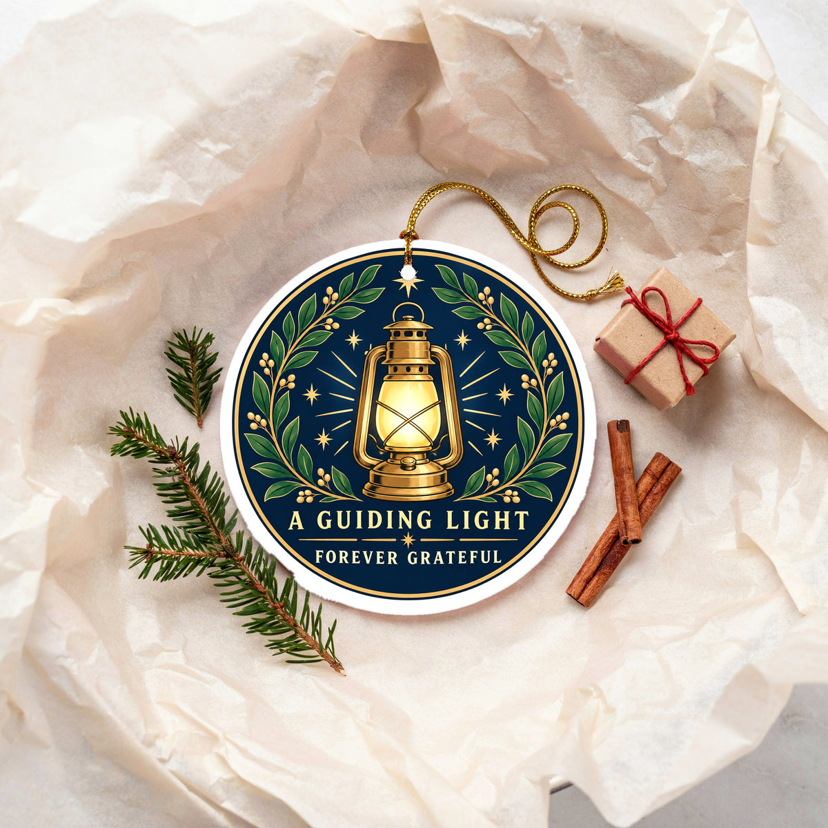 Guiding Light Ceramic Christmas Ornament, Mentor and Teacher Gift