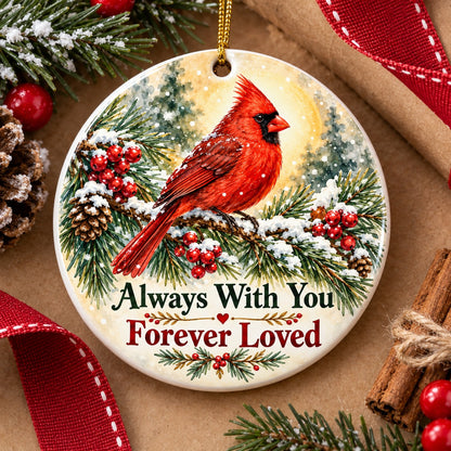 Cardinal Memorial Christmas Ornament, Always With You Keepsake