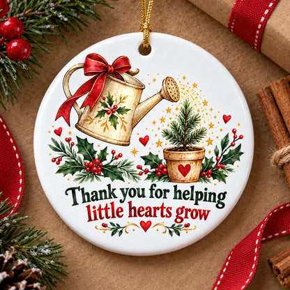 Nurturing Hands Holiday Sapling Teacher Appreciation Christmas Ornament