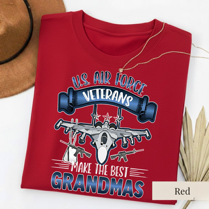Air Force Veteran Grandma – Military Grandma Gift – Proud Veteran T-Shirt, SweatShirt, Hoodie, Gift for Veterans Day