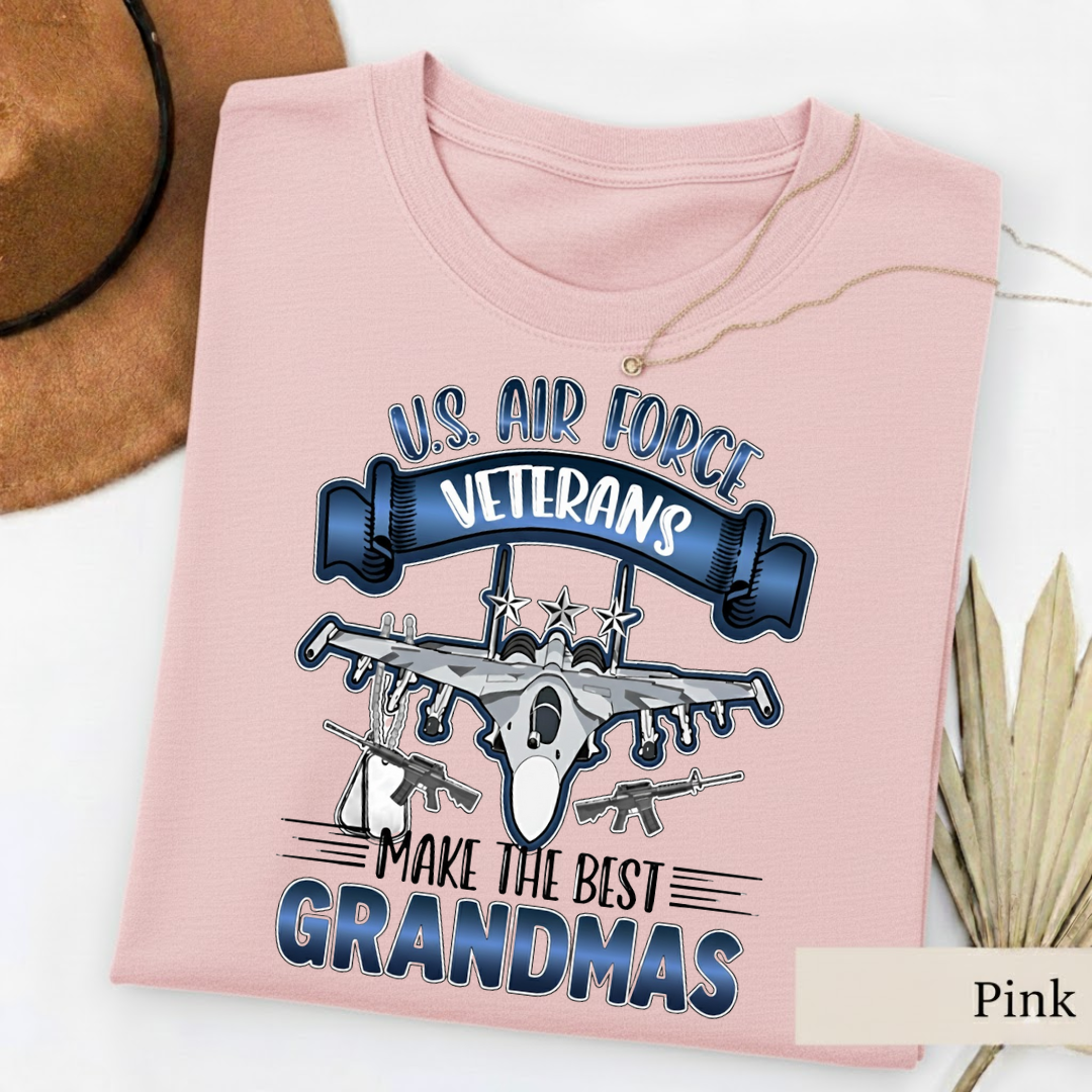 Air Force Veteran Grandma – Military Grandma Gift – Proud Veteran T-Shirt, SweatShirt, Hoodie, Gift for Veterans Day