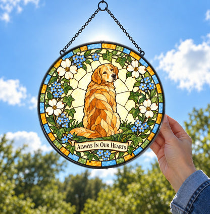 Faithful Friend Pet Memorial Suncatcher Dog Loss Window Hanging