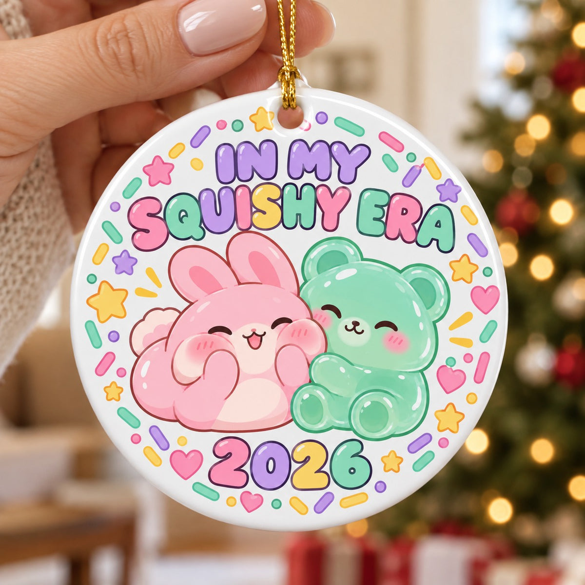 In My Squishy Era Ceramic Christmas Ornament 2026