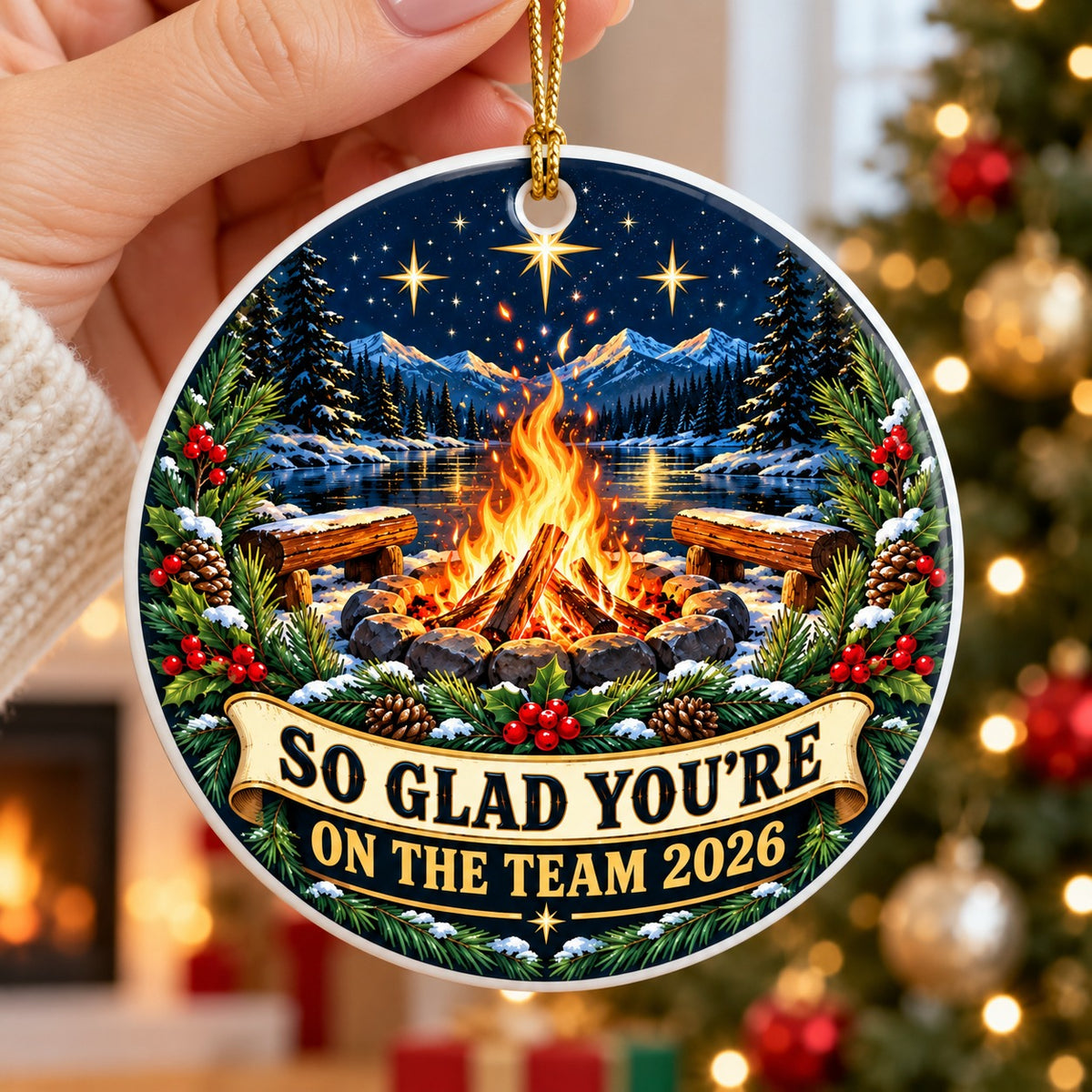 Team Appreciation Christmas Ornament, Coworker Gratitude Gift