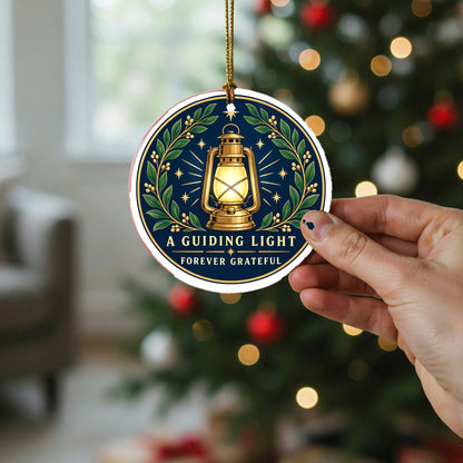 Guiding Light Ceramic Christmas Ornament, Mentor and Teacher Gift