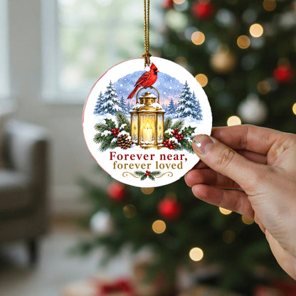 Lantern of Remembrance Memorial Christmas Ornament with Cardinal